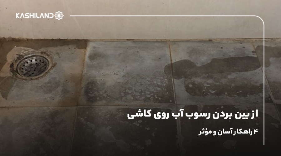 از بین بردن رسوب آب روی کاشی؛4 راهکار آسان و مؤثر