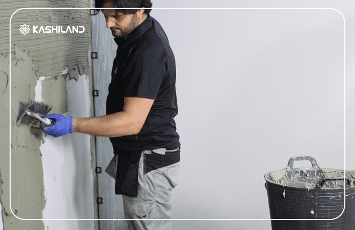 آمادهسازی و زیرسازی دیوار گچی قبل از نصب سرامیک