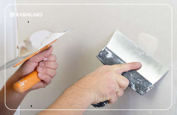 صافکاری و ترمیم سطح دیوار قبل از نصب سرامیک