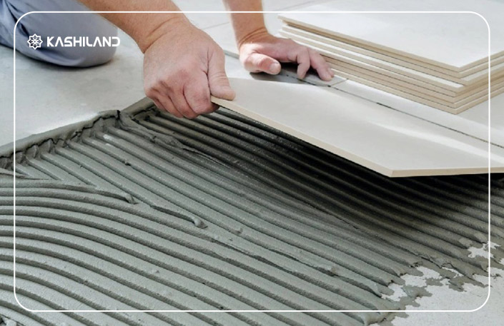 نصب سرامیک با چسب پرسلان