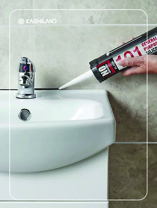 چسب سیلیکونی مناسب برای آببندی محیطهای داخلی همچون سرویس بهداشتی