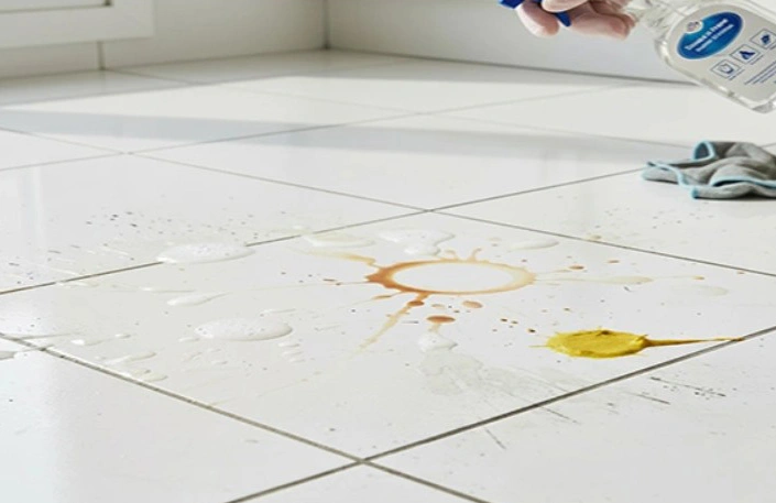 اگر لکههای کثیفی و مواد غذایی بهموقع از روی سرامیک سفید پاک نشوند موجب کدر شدن آن میشوند.