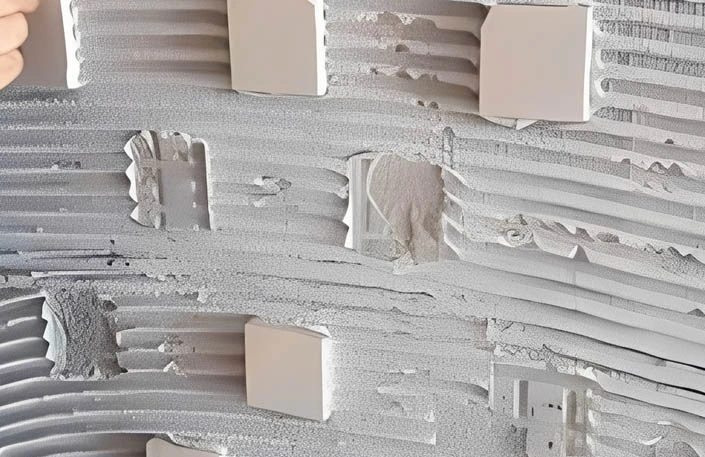 چسباندن کاشی کوچک و تست جدا کردن پس از ۲۴ ساعت